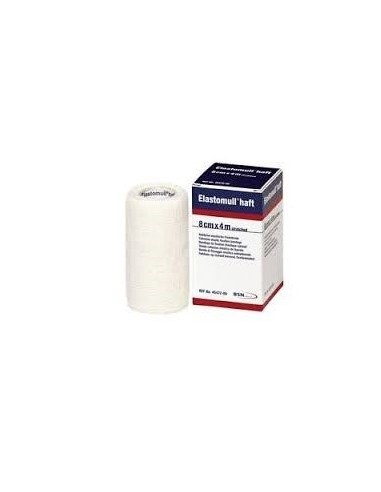 Elastomull Haft Benda 4x8 cm - Fissaggio Coesivo