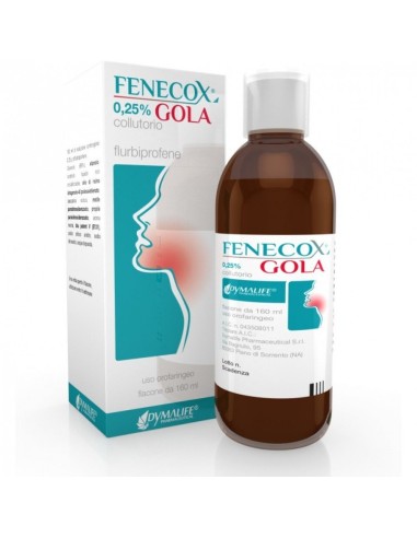 Fenecox Gola 0,25% Collutorio Flurbiprofene Flacone 160 Ml