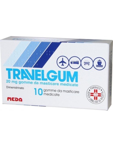 Dimenidrinato Travelgum 20 mg Gomme Masticabili