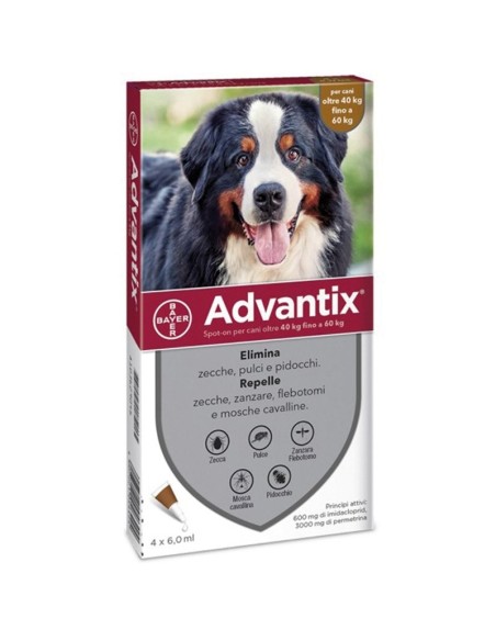 Advantix Spot-on 40-60 kg per Cani | 4 pipette