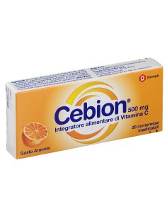 Vitamina C Cebion Arancia 20 Compresse Masticabili