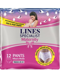 Pantaloni Maternita Lines Specialist Taglia Media 12 pezzi