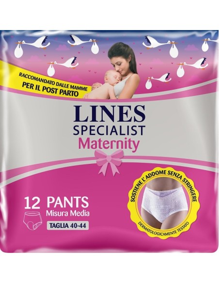 Pantaloni Maternita Lines Specialist Taglia Media 12 pezzi
