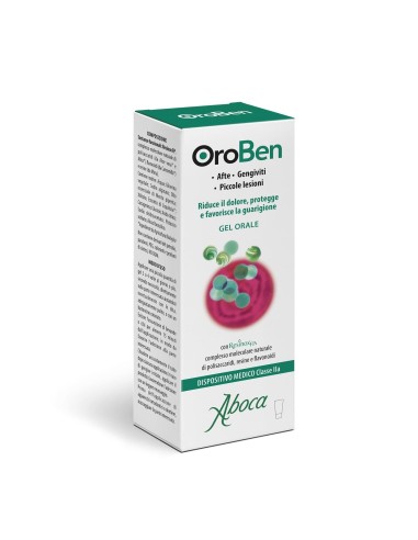 Gel orale per afta e gengiviti - Aboca Oroben