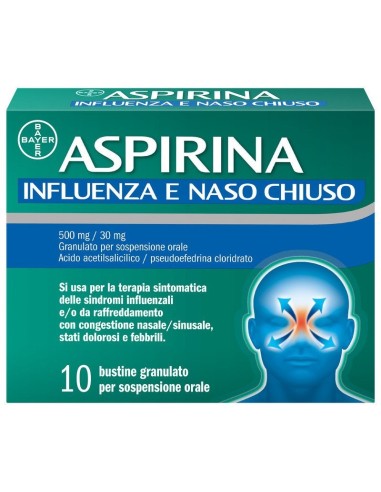 Aspirina Influenza e Naso chiuso - Antidolorifico
