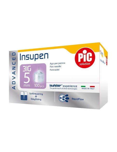 Aghi Penna Insulina 31G 5mm 100 pezzi