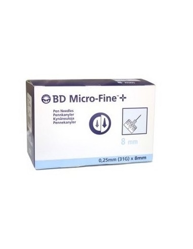 Aghi Insulina 31G 8mm BD Micro-Fine
