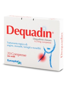 Dequadin 0,25mg Dequalinio Cloruro - Compresse