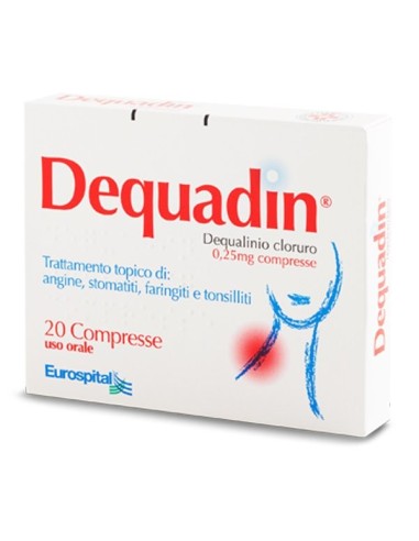 Dequadin 0,25mg Dequalinio Cloruro - Compresse